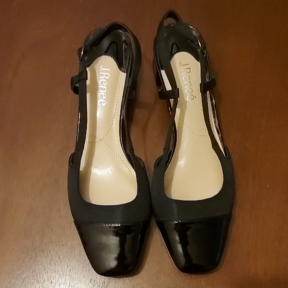 J. Renee Black Slingback Shoe